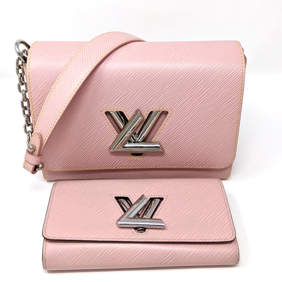 🎉HPx4 Louis Vuitton Pink Bag Twist Rose Ballerine MM Set! Sold out! - Picture 14 of 14